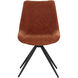 Freya Danny Rust Swivel Dining Chair, Swivel